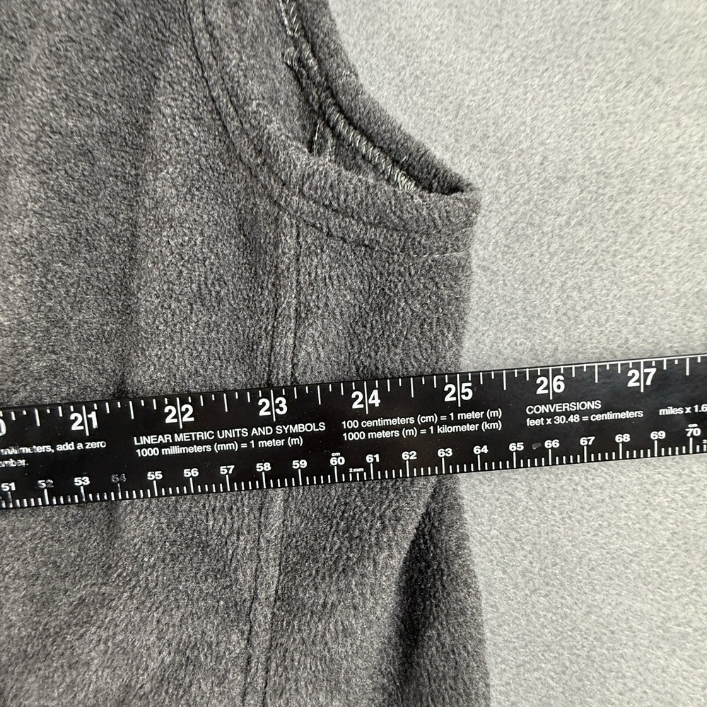 Columbia Vest Mens Extra Large XL Gray Fleece Sweater Fill Zip Pocket Outdoor - Picture 3 of 5